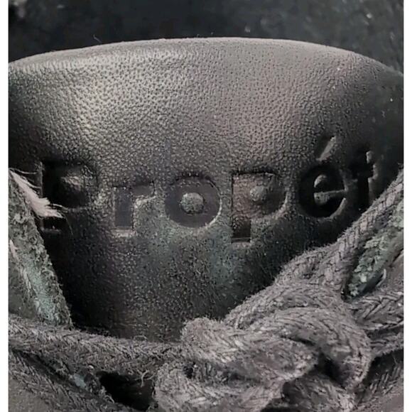 Propet Delaney Ankle Bootie Boots Women 11N (AA) Black Leather Zip/Lace WFV002L - Picture 9 of 9